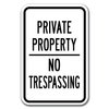 Signmission Safety Sign, 12 in Height, Aluminum, Private Prop - P P N T3 A-1218 Private Prop - P P N T3